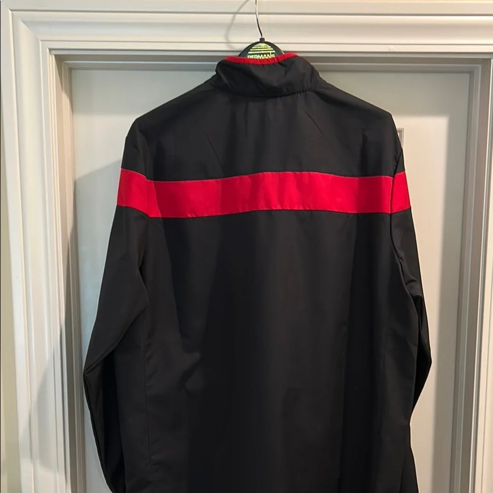 Vintage Adidas Climaproof 1/4 zip Nebraska Black pullover.Excellent condition. - Picture 3 of 7